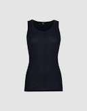 Tanktop van merinowol voor dames Donker marineblauw