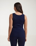 Tanktop van merinowol voor dames Donker marineblauw