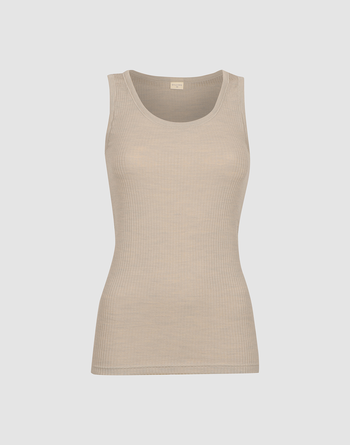 Tanktopp i merinoull til dame