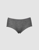 Women's merino wool midi briefs Dark grey melange