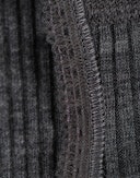 Women's merino wool midi briefs Dark grey melange