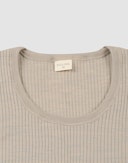Women's merino wool long sleeve top Moonstone