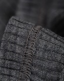Women's merino wool long sleeve top Dark grey melange
