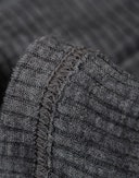 Women's merino wool high neck top Dark grey melange