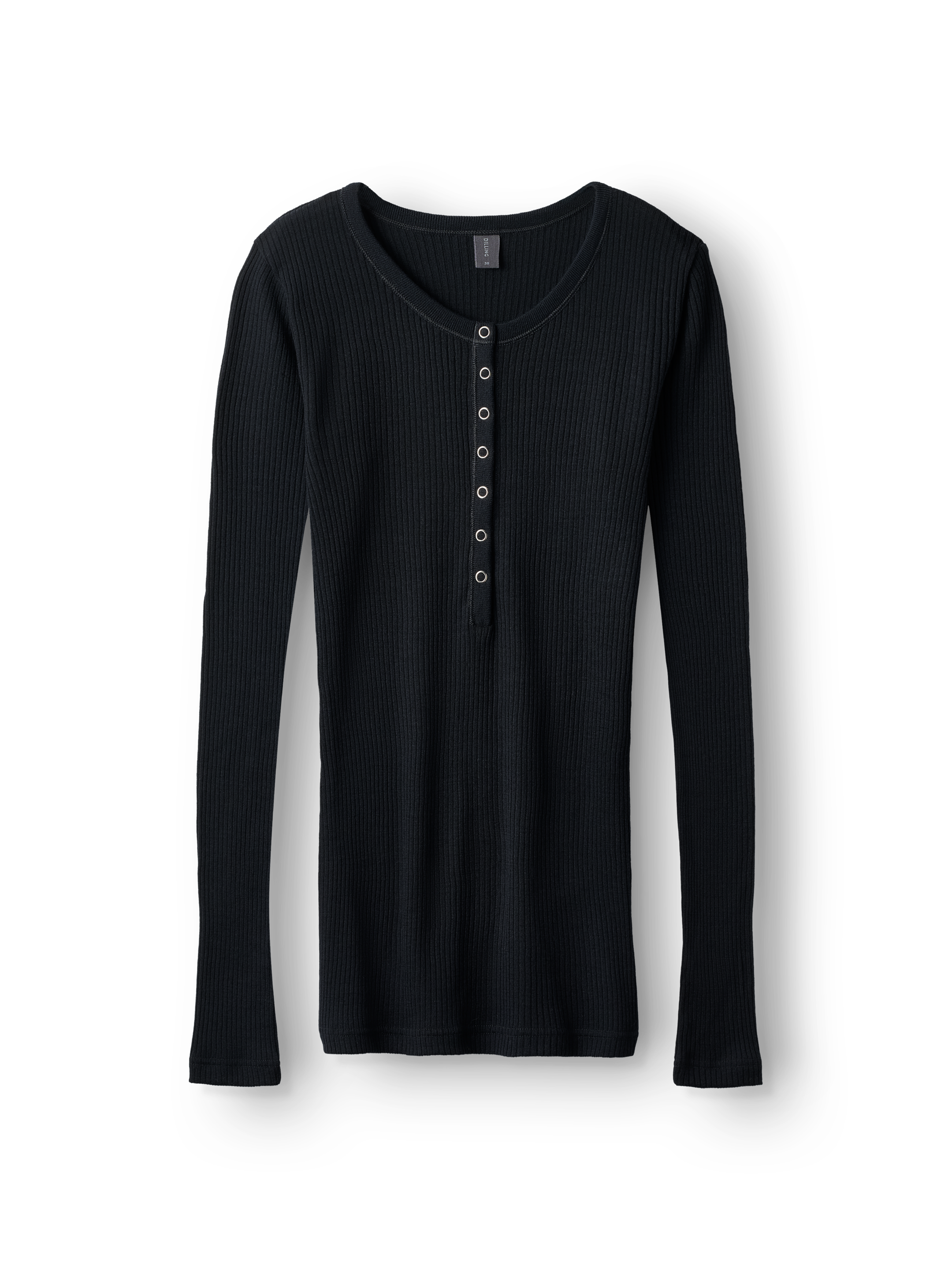 Langermet Henley-topp