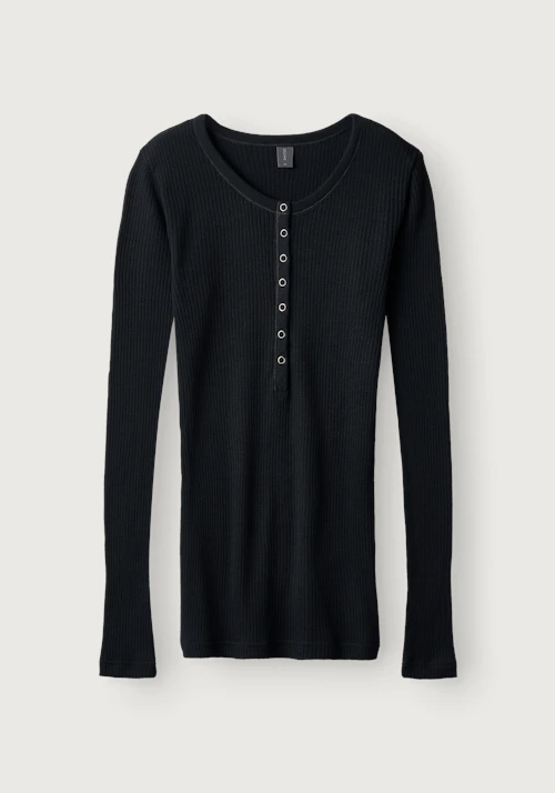Langermet Henley-topp