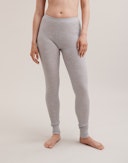 Leggings i merinoull til dame Lys gråmelert