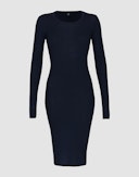 Damen Kleid aus Merinowolle Dunkelnavy