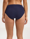 Women's merino wool midi briefs Navy blue