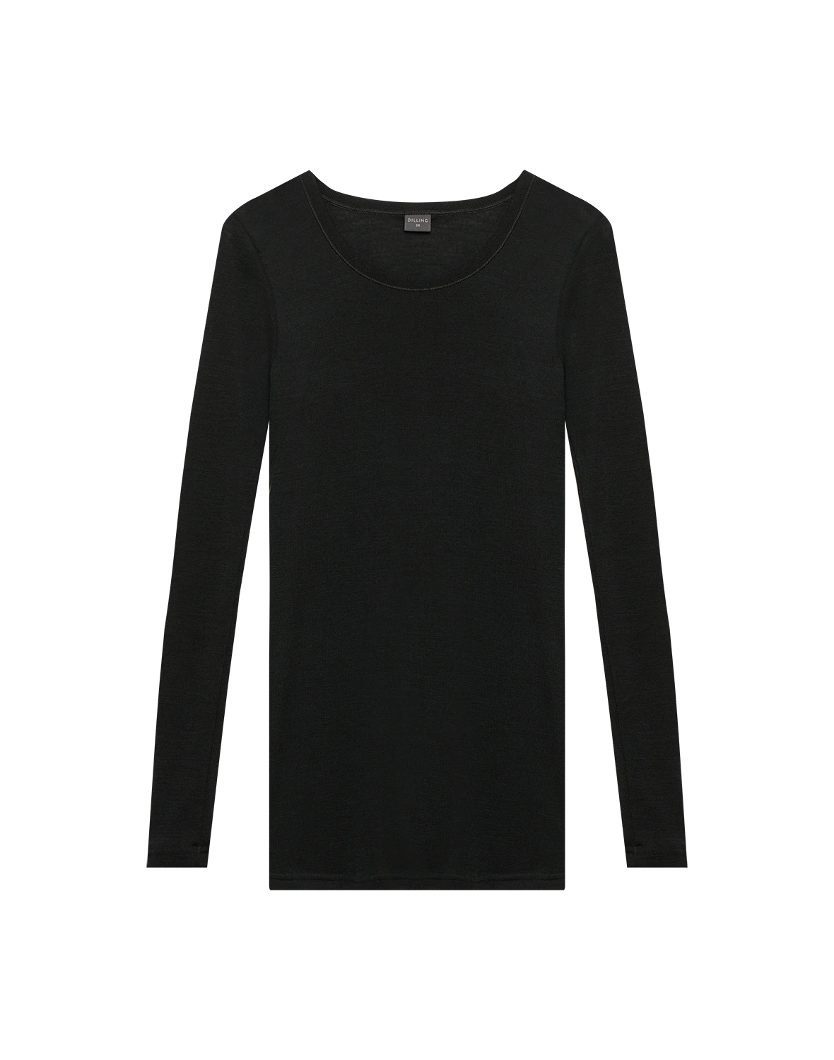 DILLING Merino shirt met lange mouwen voor dames van 100% BIO-merinowol Zwart 42 DILLING Merino shirt met lange mouwen voor dames van 100% BIO-merinowol Zwart 42