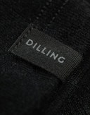 Bluse med lynlås i merinould til kvinder Sort