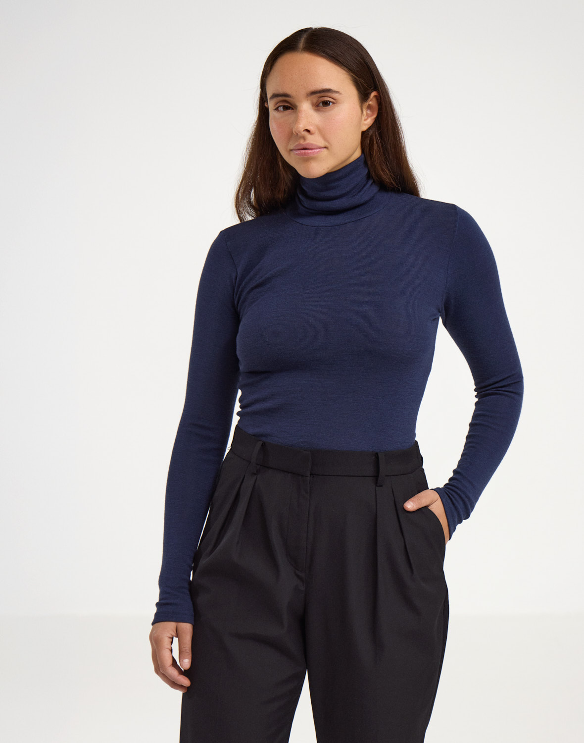Roll neck long sleeve top 2
