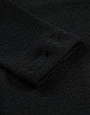 Shirt met V-hals van merinowol voor dames Zwart