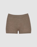 Minishorts van merinowol voor dames Bruinmelange