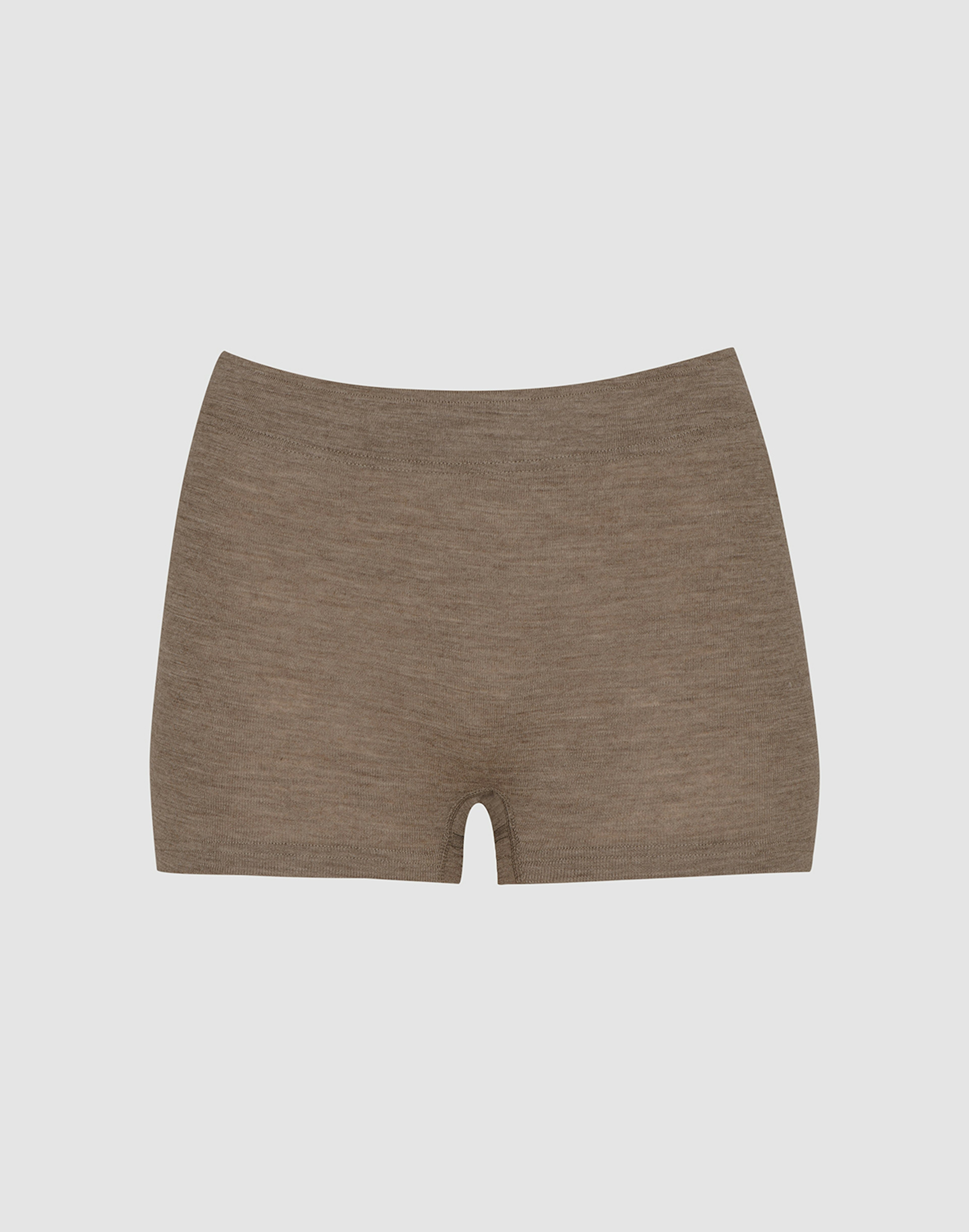 Minishorts van merinowol voor dames Bruinmelange