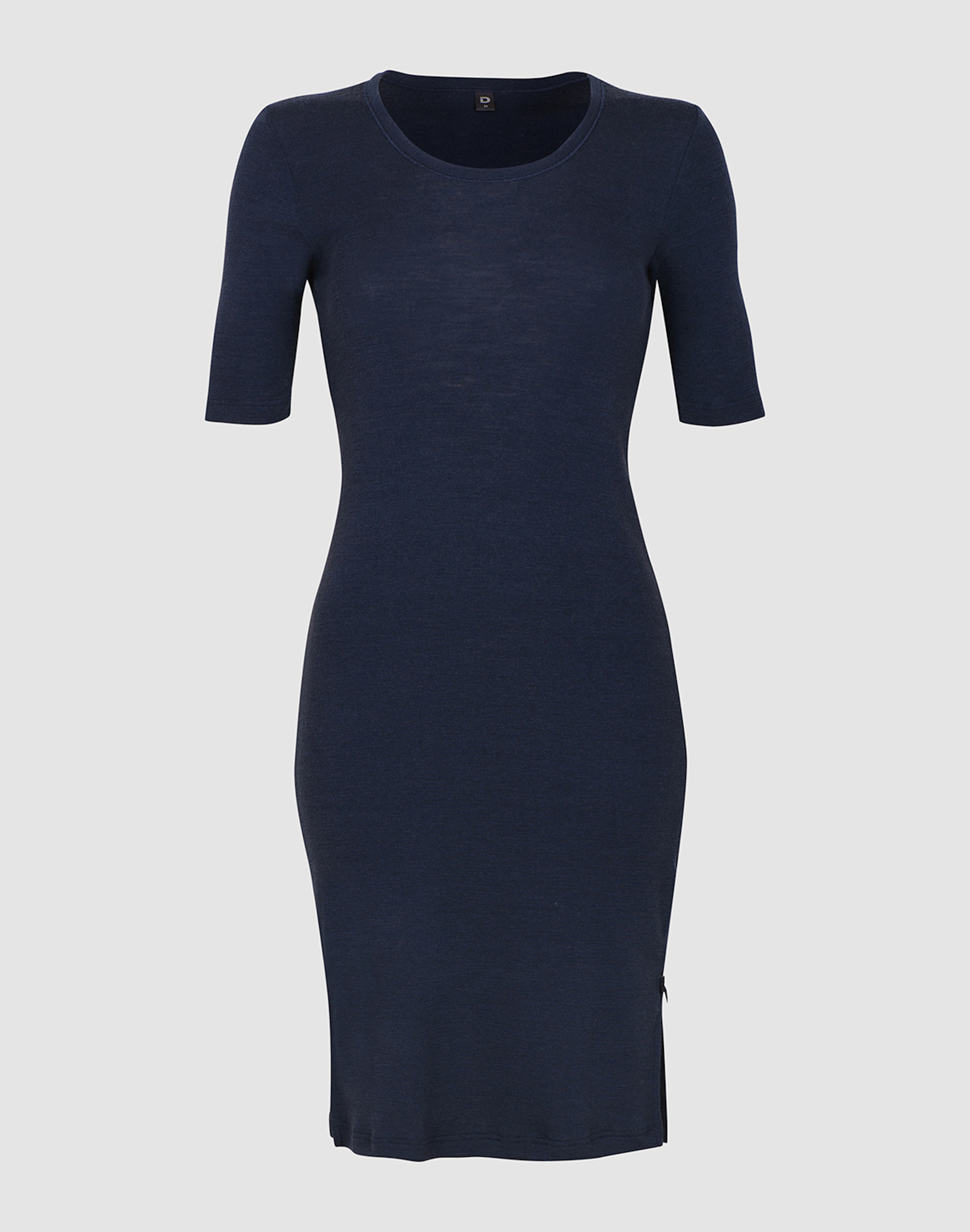 Women's merino wool dress in Navy blue - Free shipping - Dilling