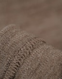 Women's merino wool long sleeve dress Brown melange