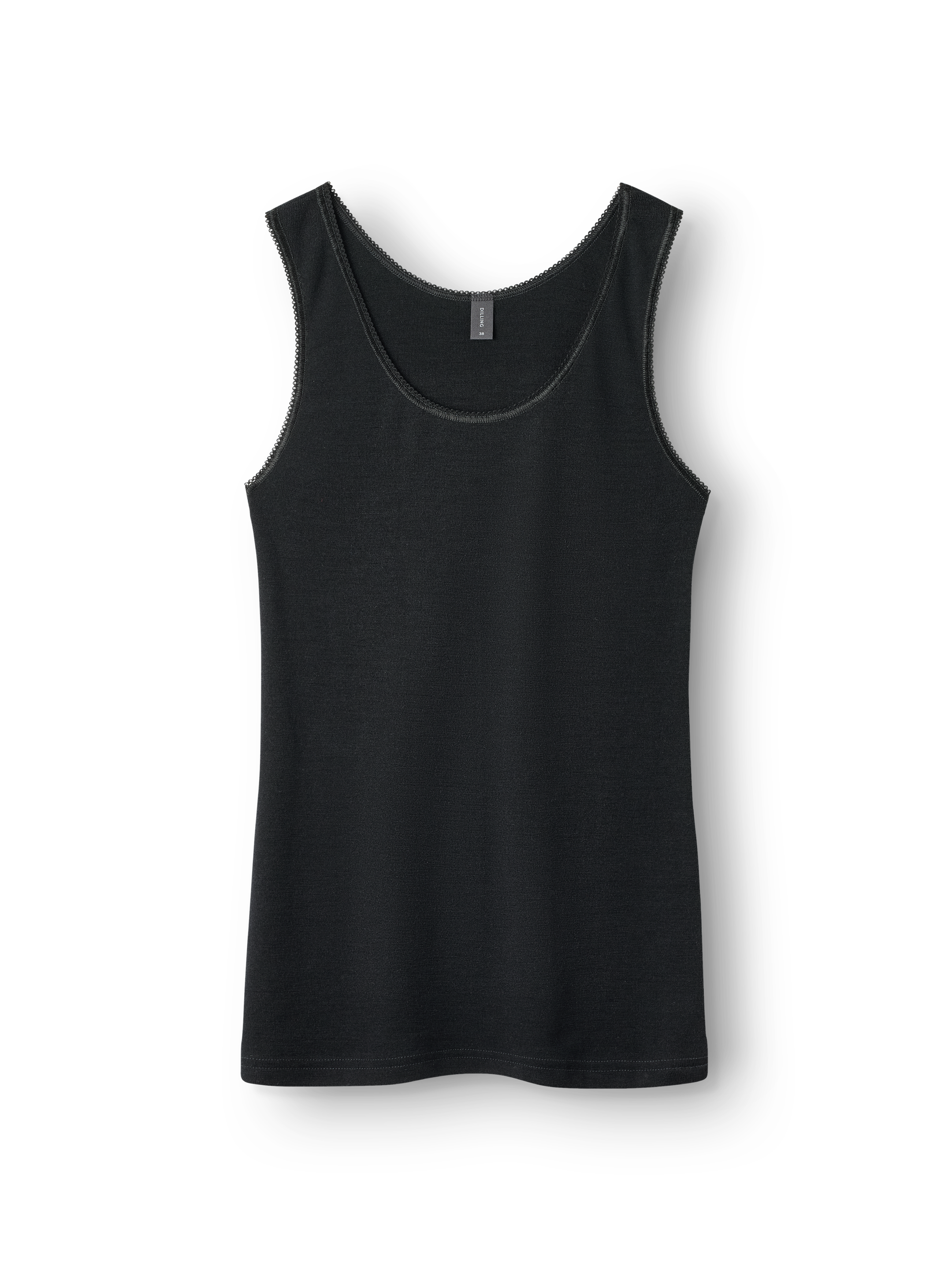 Tanktopp i merinoull til dame