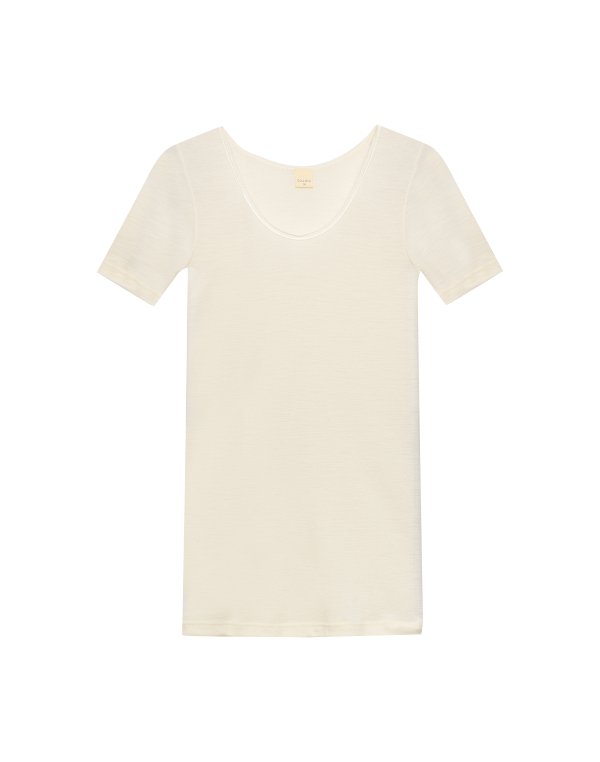 T-skjorte med rund hals og blonder