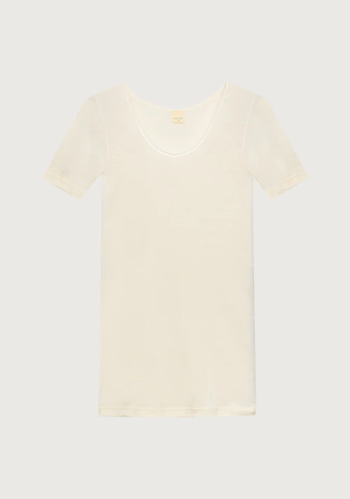 T-skjorte med rund hals og blonder