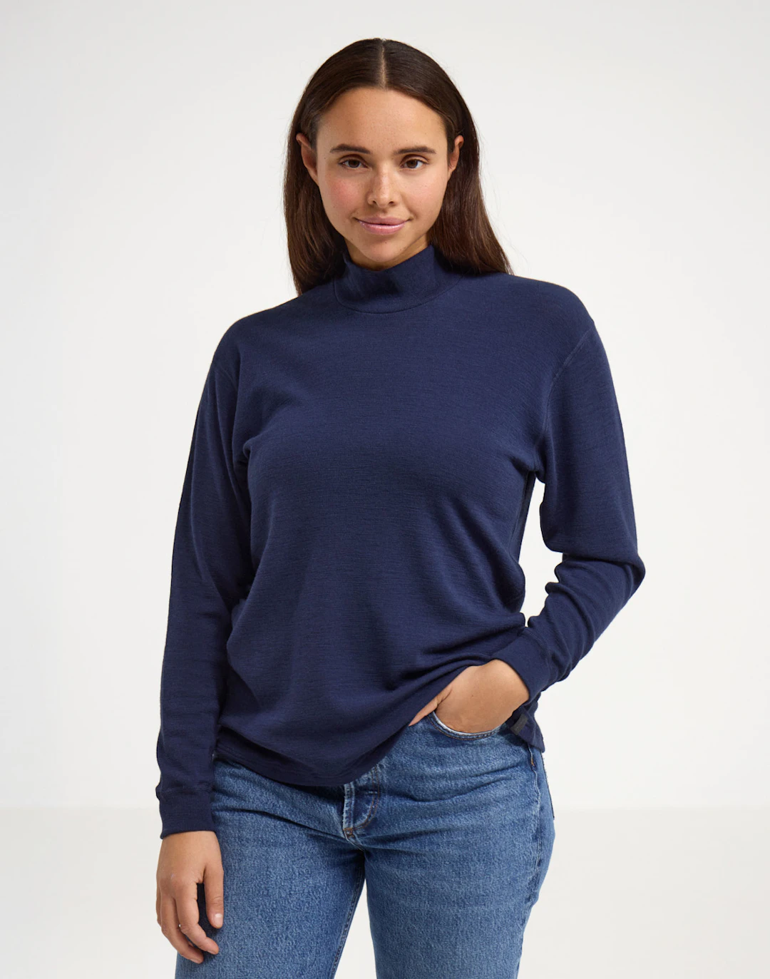 Pointelle shirt van merinowol voor dames