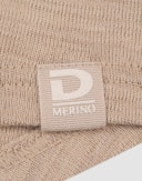 Women's merino wool high neck top Beige melange