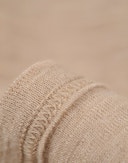 Women's merino wool high neck top Beige melange