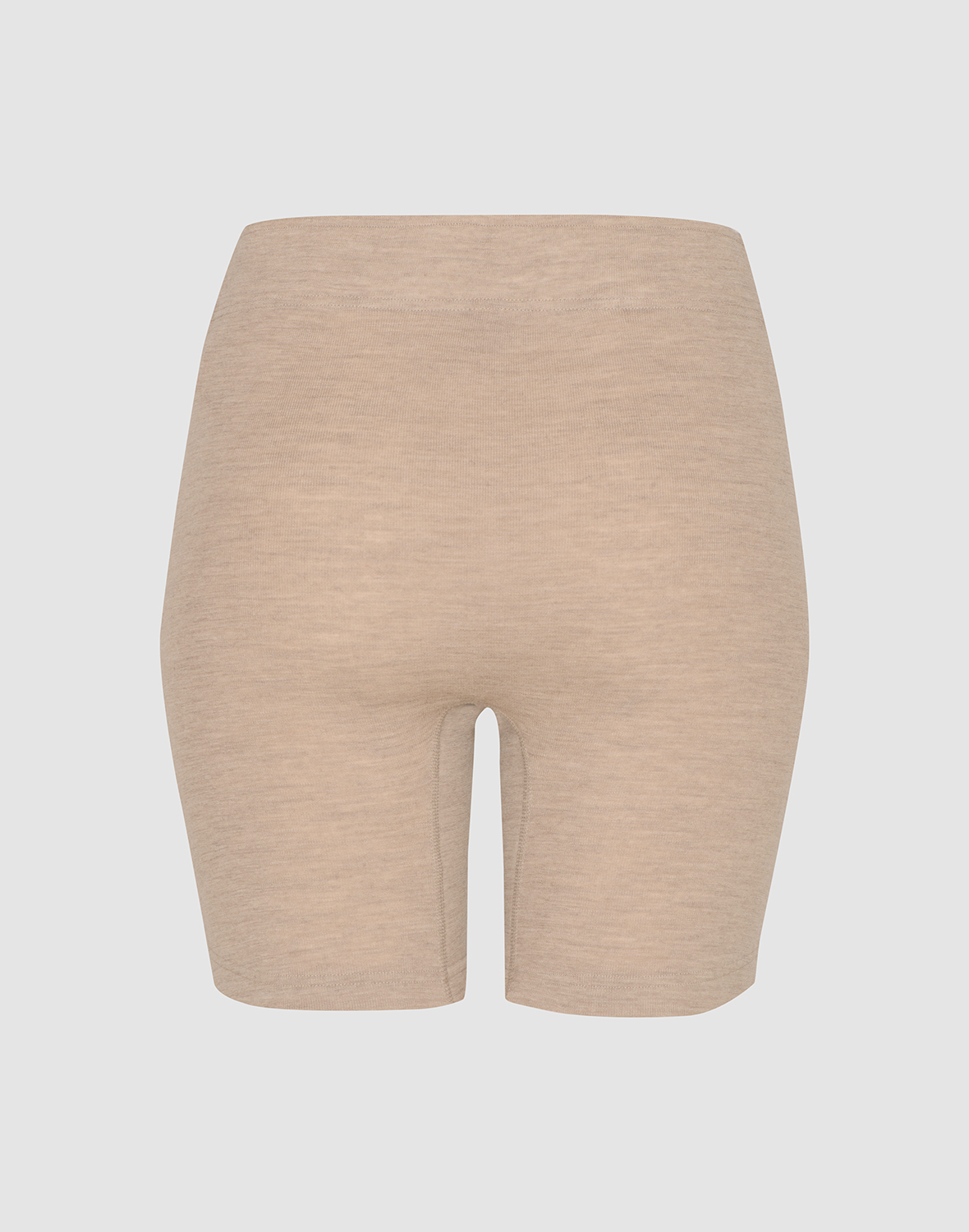 Women's merino wool shorts in Beige melange - $36.99 - Dilling