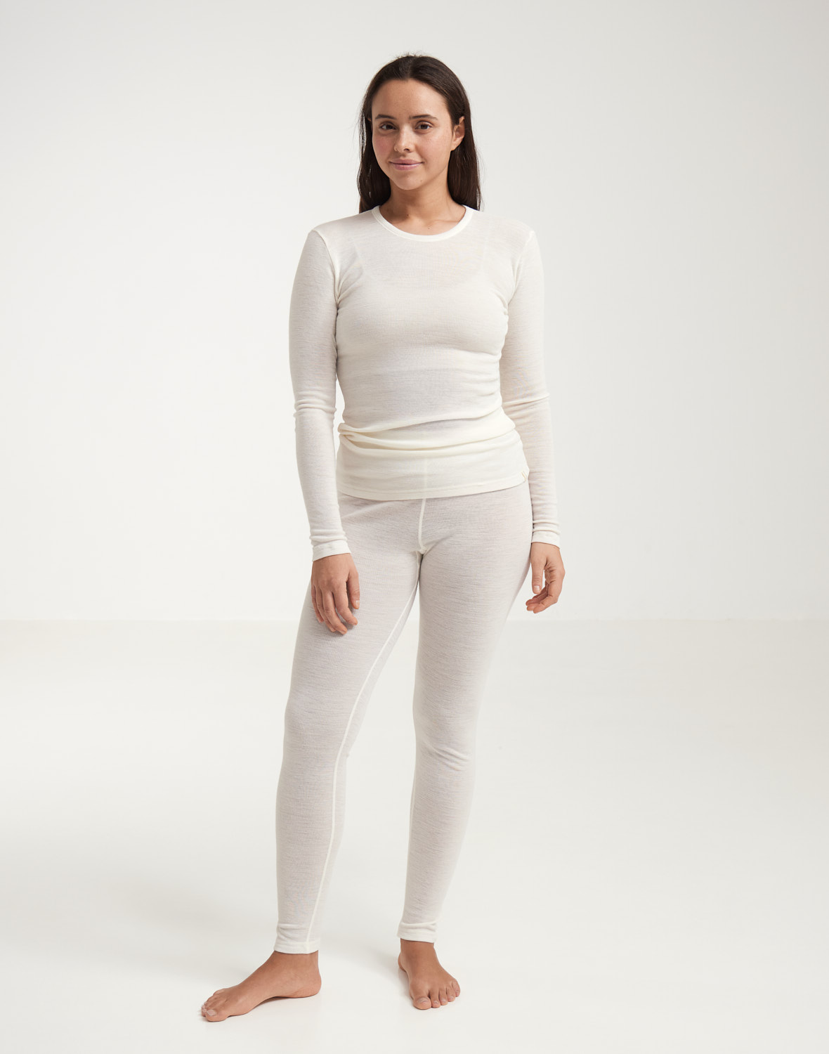 Women's merino wool leggings w. wide elastic band - $65 - Dilling Women's merino wool leggings w. wide elastic band - $65 - Dilling