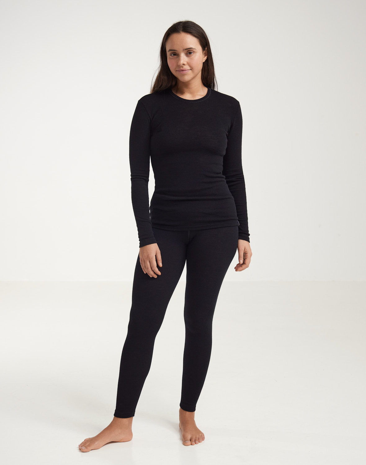Leggings med bred linning