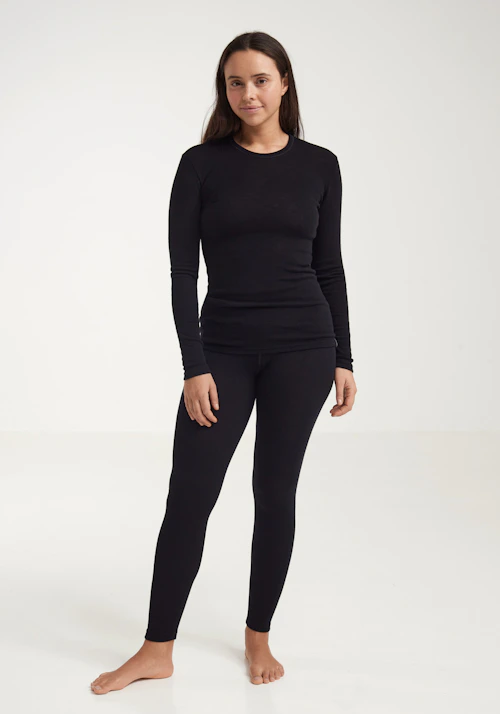 Leggings med bred linning