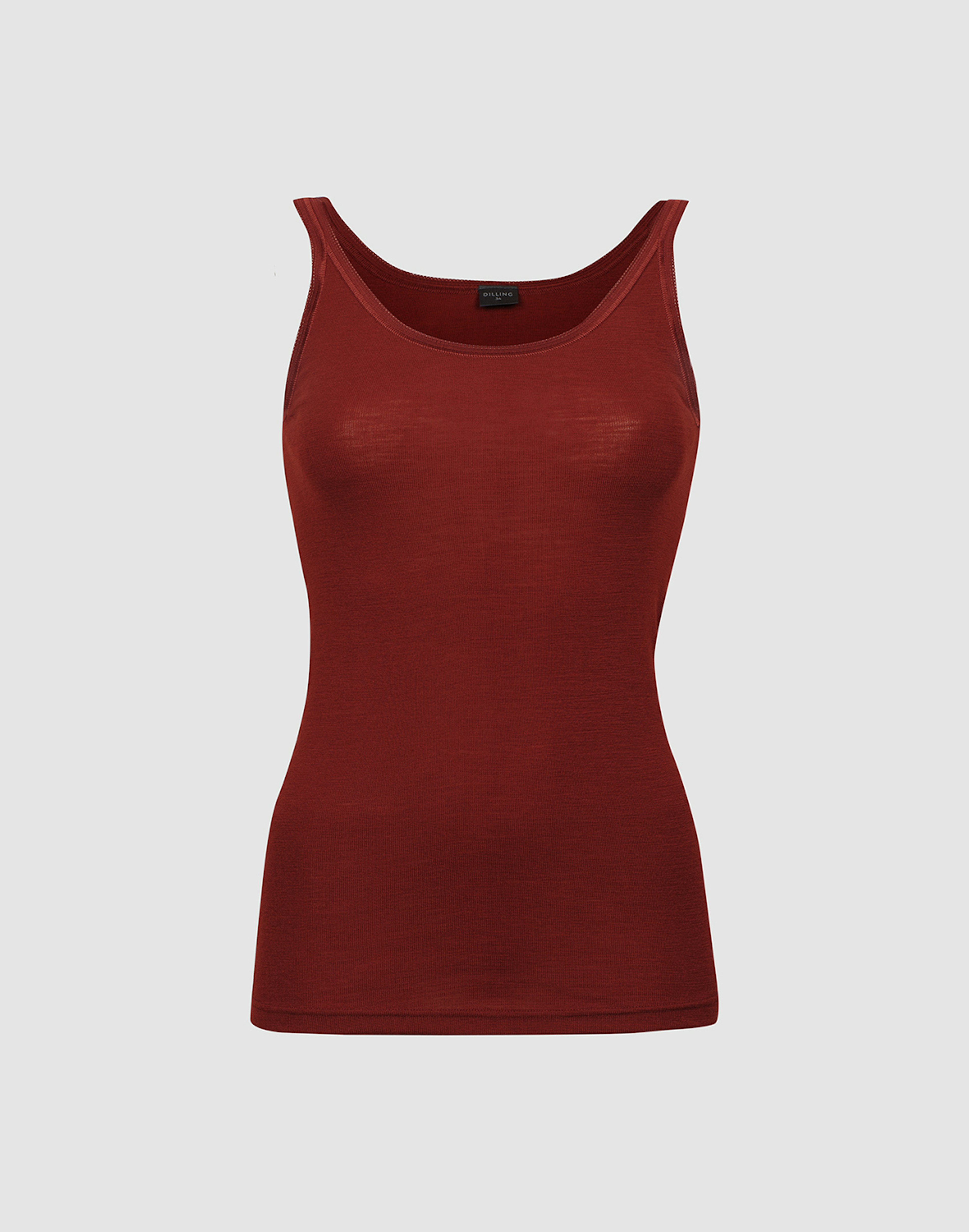 Women's merino wool strap top Christmas heart