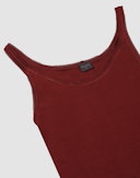 Women's merino wool strap top Christmas heart