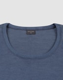 T-shirt i merinoull för dam Åskblå