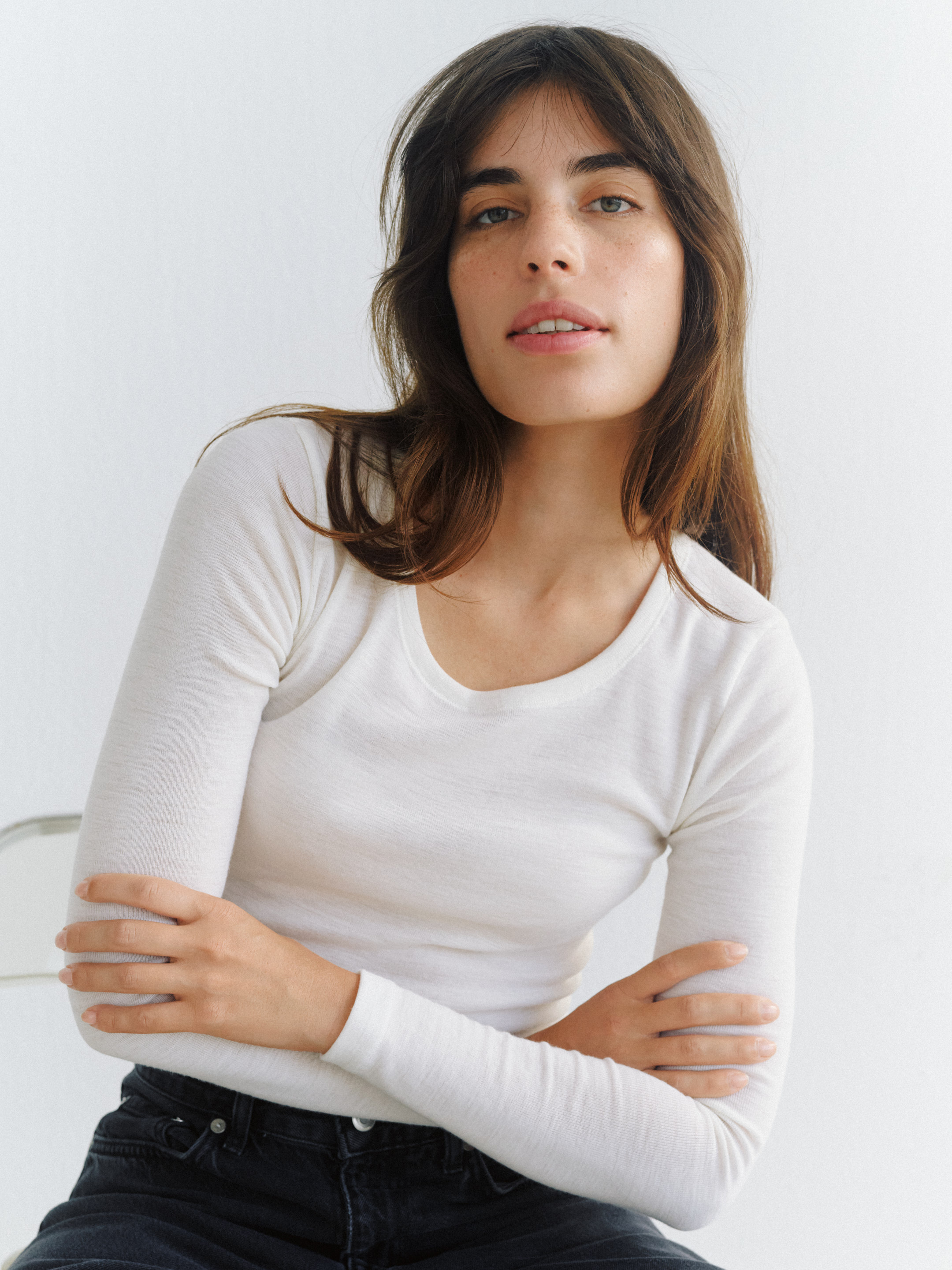 Long sleeve top with O-neck 5
