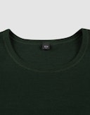Women's merino wool long sleeve top Pine green