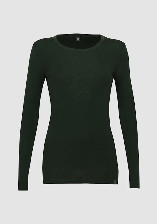 Long sleeve top with O-neck