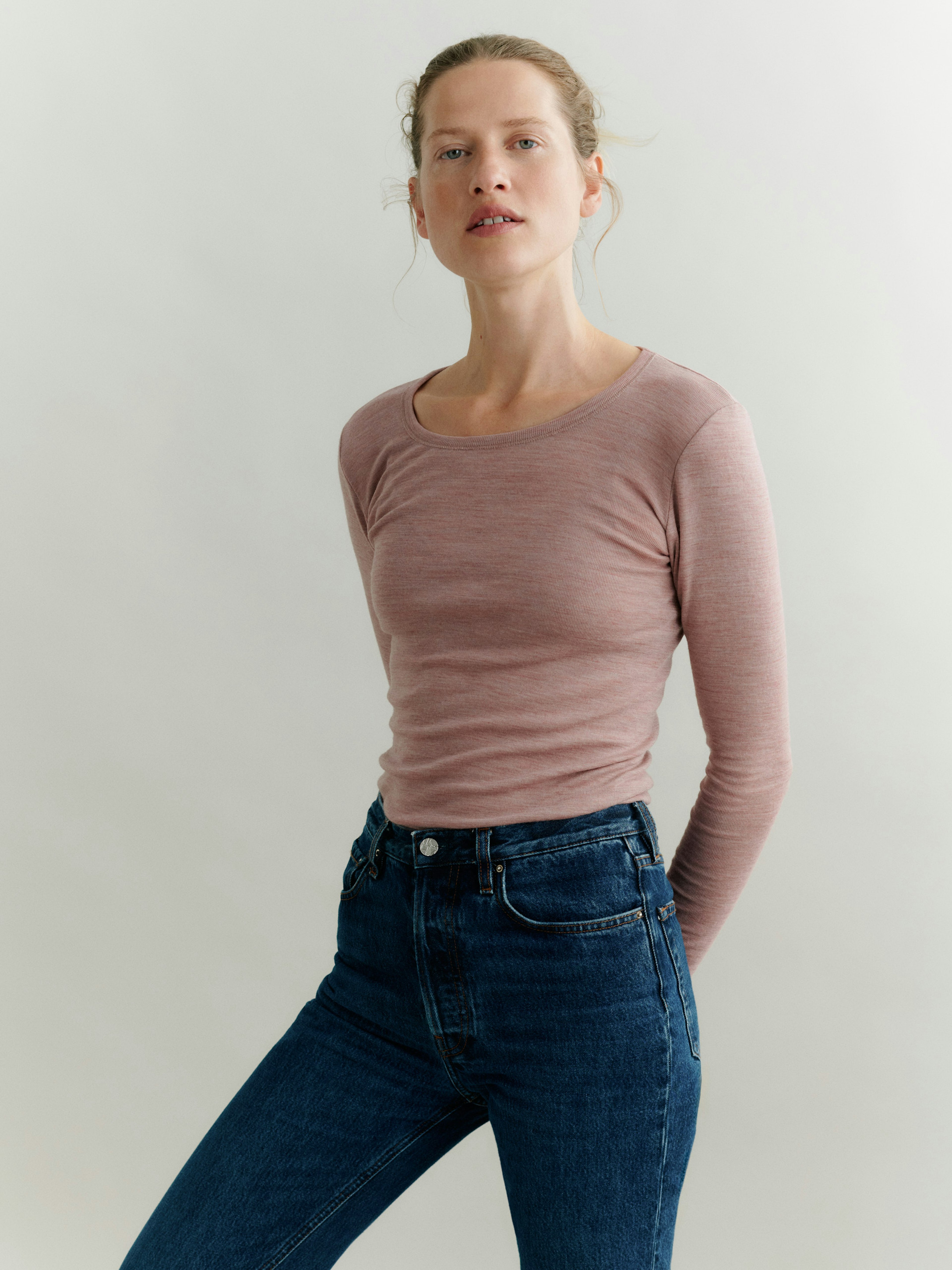 Damen Langarmshirt aus Merinowolle - €49.99 - Dilling