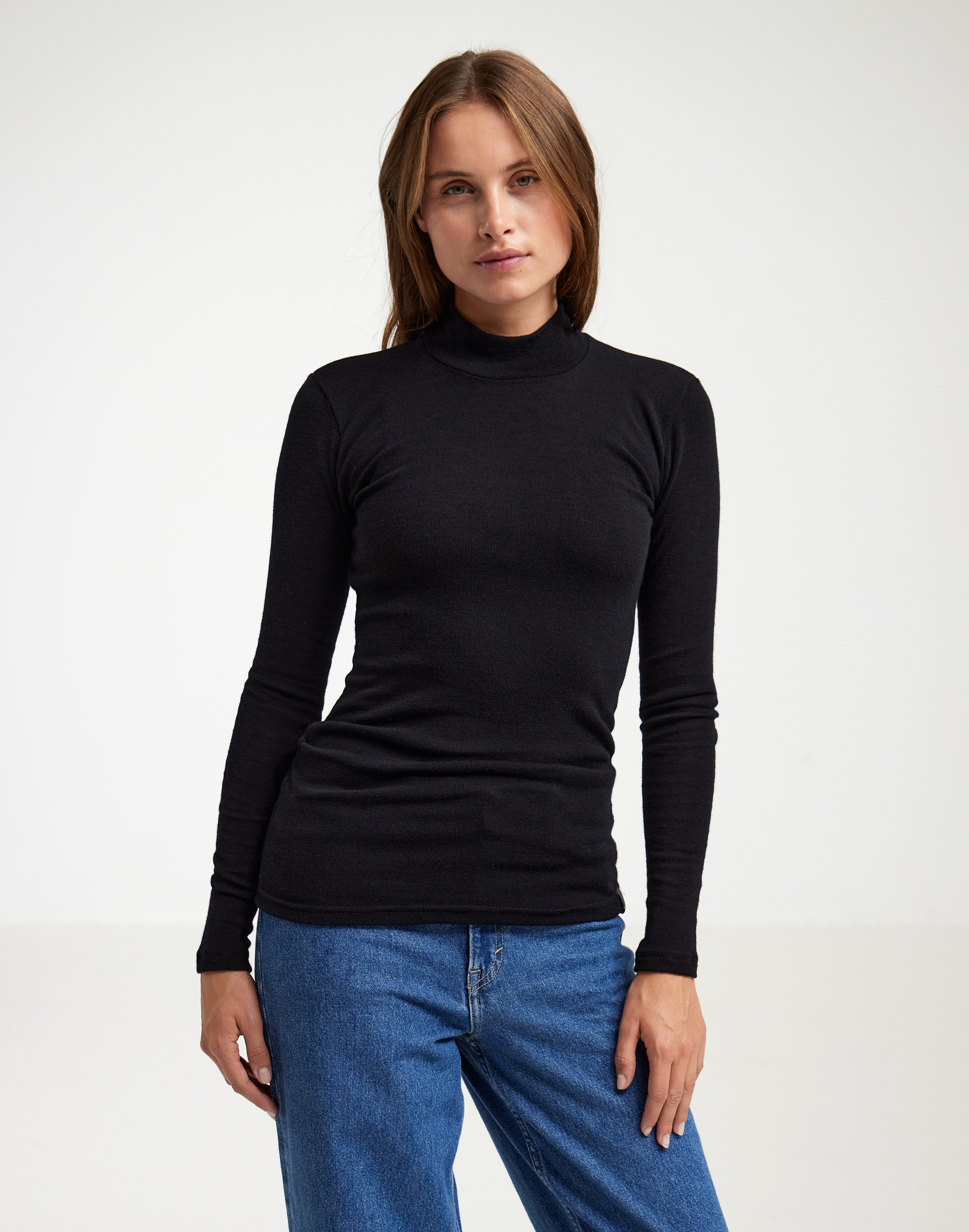 High neck long sleeve top 2