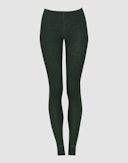 Leggings i merinould til kvinder Nålegrøn 1