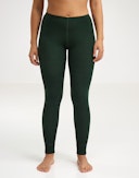 Leggings i merinould til kvinder Nålegrøn 2