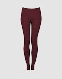Leggings i merinoull til dame Bordeaux