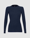 Women's merino wool raglan sleeves. Navy blue