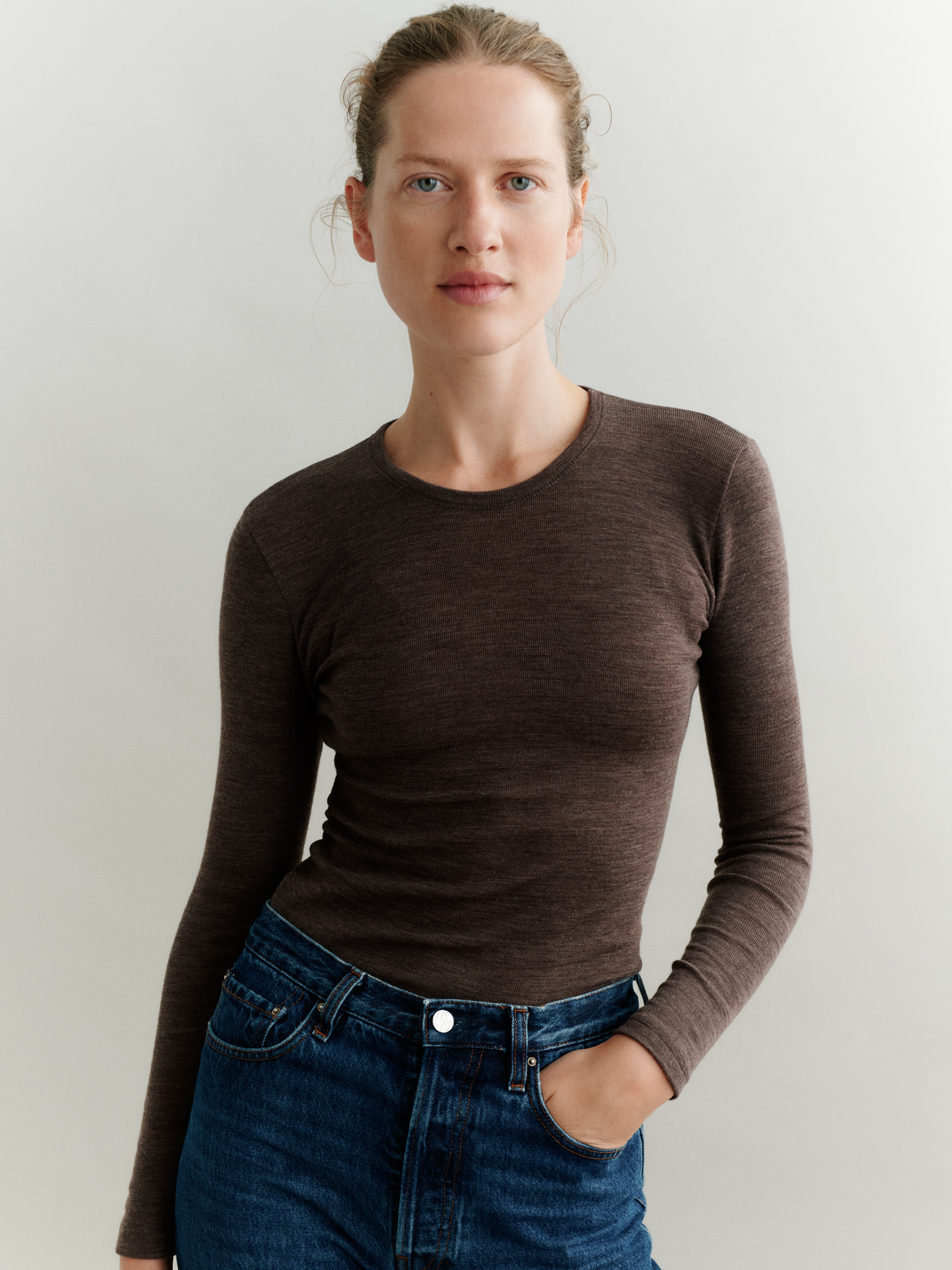 Women's merino wool long sleeve top - $69.99 - Dilling