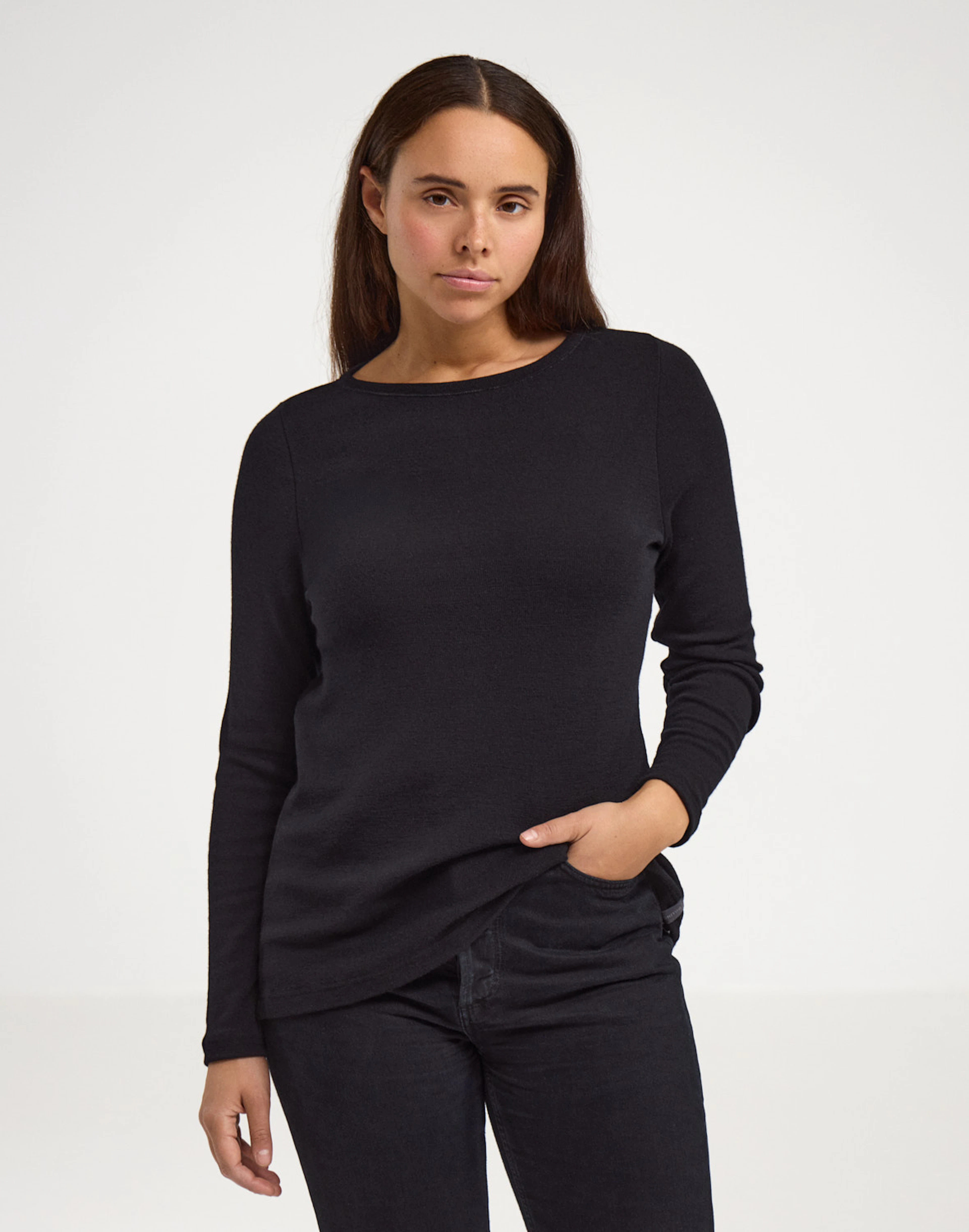 Women's 100% Merino Long Sleeve Top - Greenery