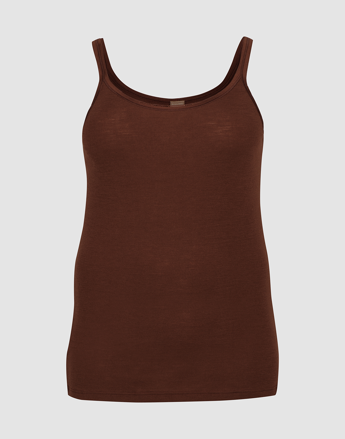 Plus size singlet i merinoull til dame