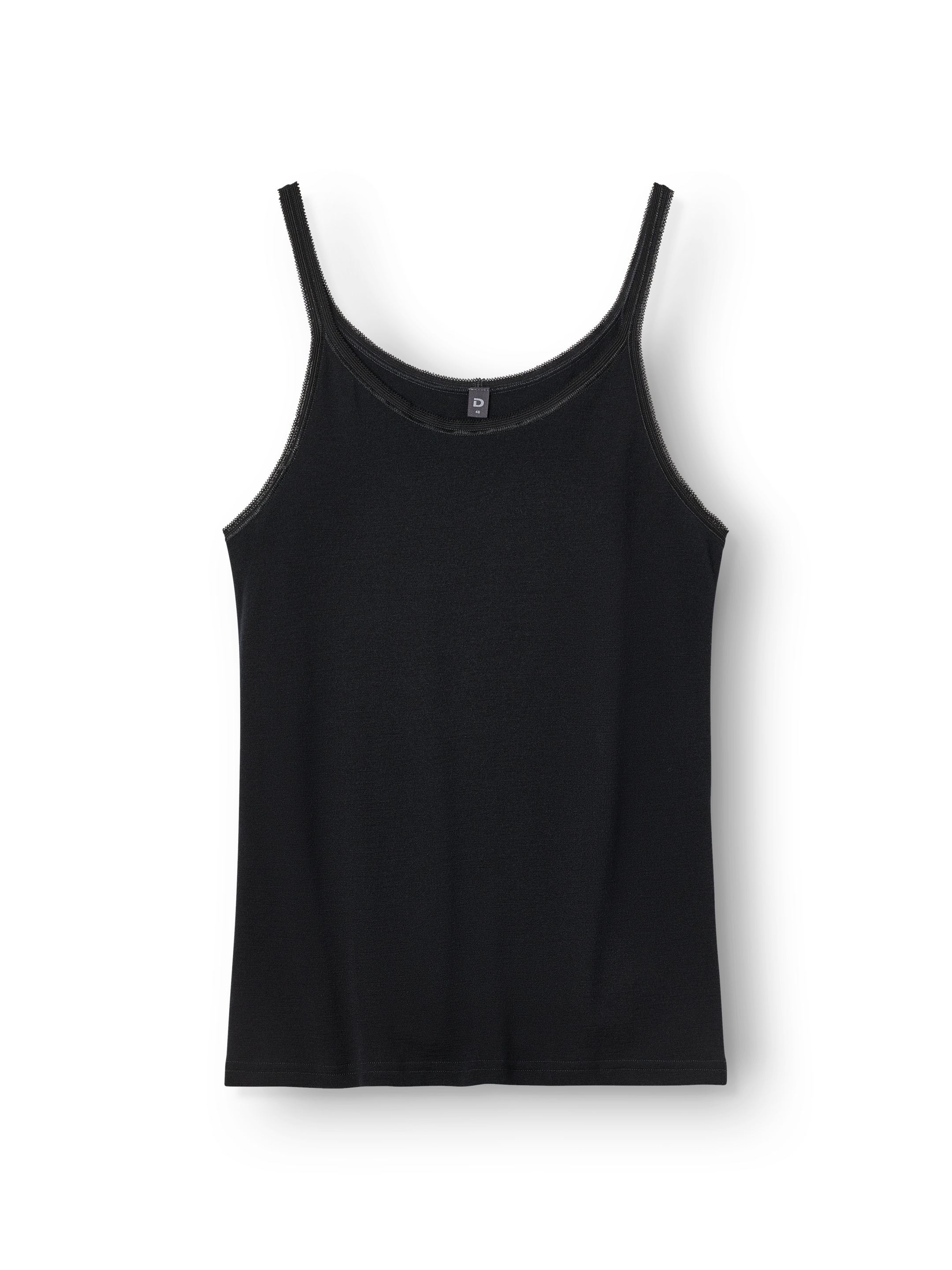 Plus size singlet i merinoull til dame
