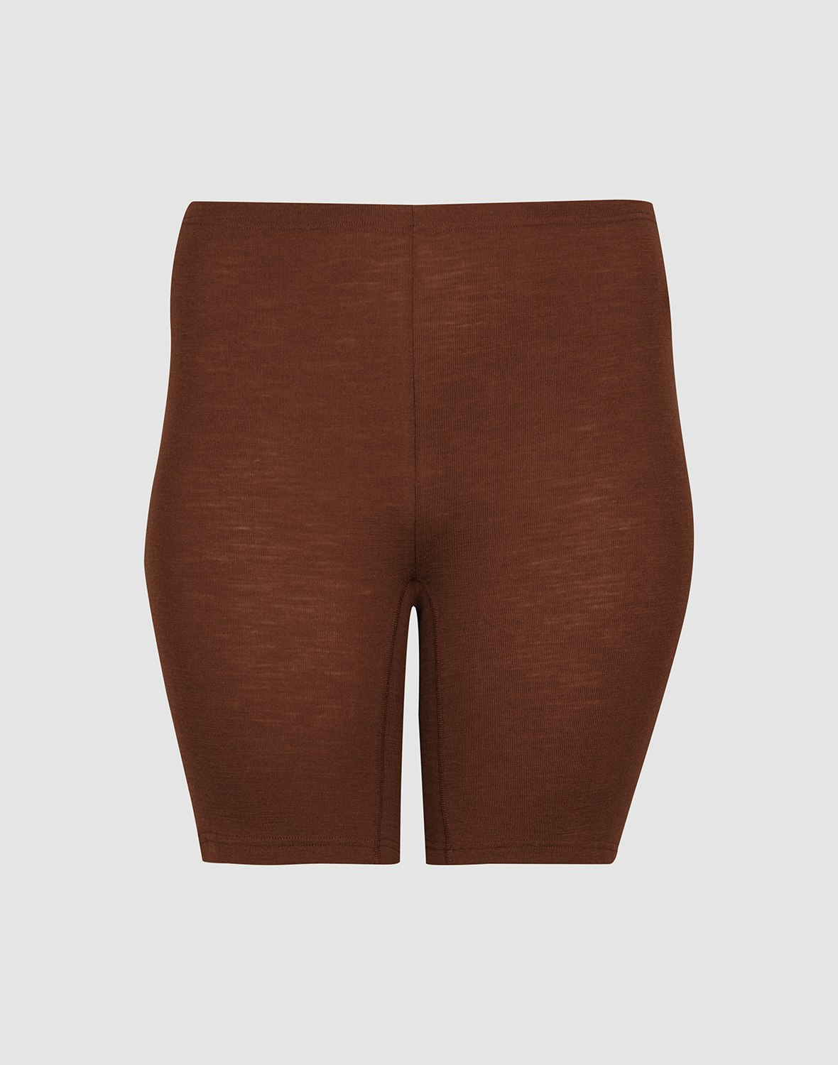 Plus size shorts van merinowol voor dames Cortenstaal