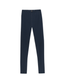 Plus size leggings i merinoull til dame Marineblå