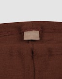 Plus size leggings i merinoull til dame Cortenrød